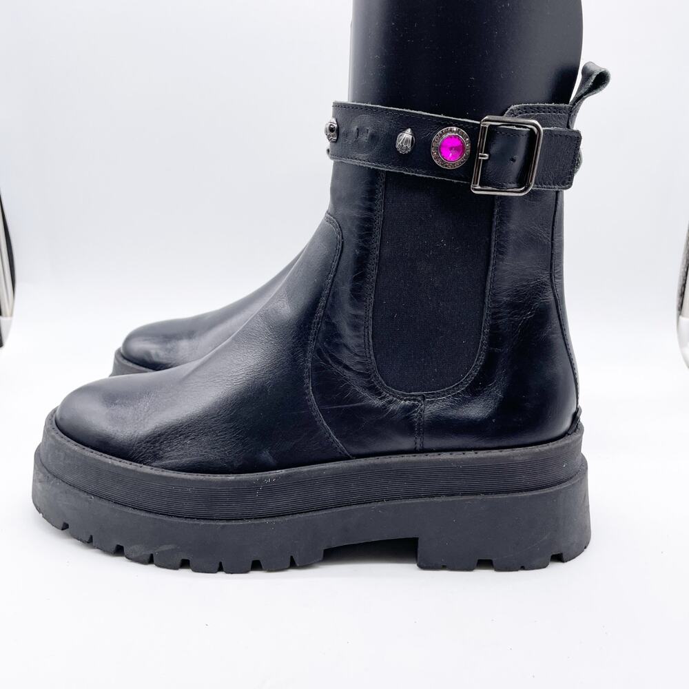Kurt Geiger London London Sawyer Jeweled Studs Dot Chelsea Boots EU41/US10 - Picture 7 of 10